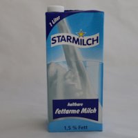 Milch 1,5% Fettgehalt